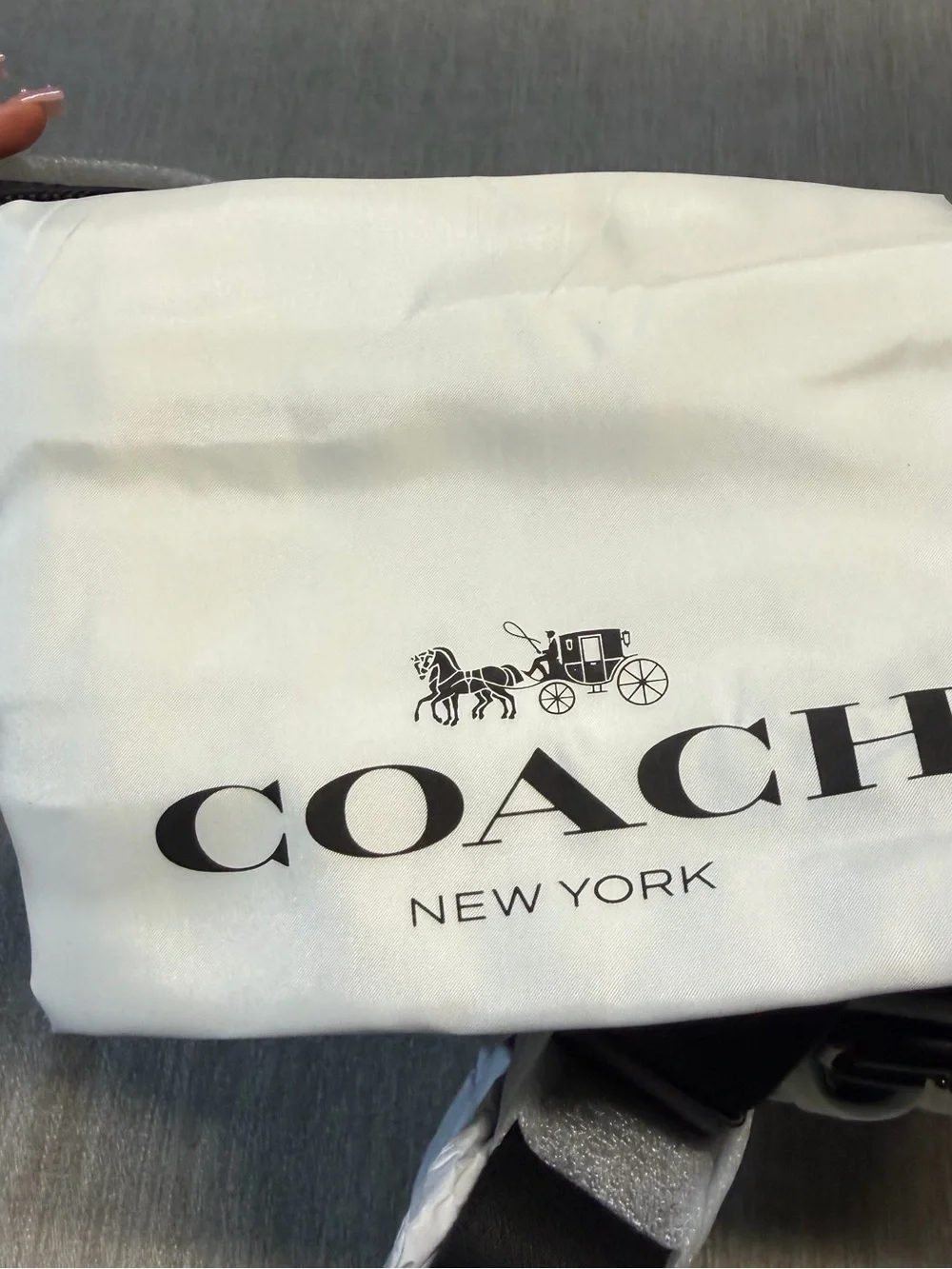 Coach Men's Women’s Unisex Slim Charcoal/Black Signature Briefcase Tote
